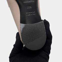 Pre Owned Hermes Paris Loafers Beigepink Leather Size 36H