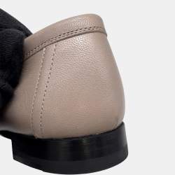 Pre Owned Hermes Paris Loafers Beigepink Leather Size 36H