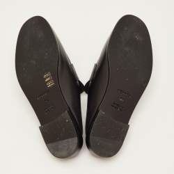 مملوكة مسبقًا Hermes Lota Size 38 Black Leather Mules