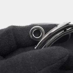 Pre Owned Hermes Kelly Ballet Flats Black Leather Size 35