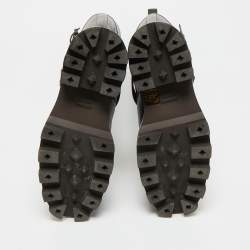 مملوكة مسبقًا Hermes Jaime Size 37.5 Brown Leather Knee Length Biker Boots