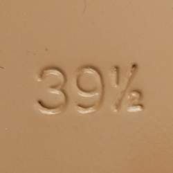 Pre Owned Hermes Kute Size 39.5 Brown Suede Block Heel Slide Sandals