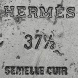 مملوكة مسبقًا Hermes Nice Size 37.5 Light Blue Crystals and Suede Ballet Flats