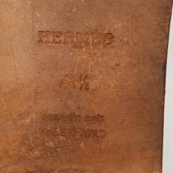 مملوكة مسبقًا صندل سلايد هيرمس أوران جلد أسود مسطح مقاس 37