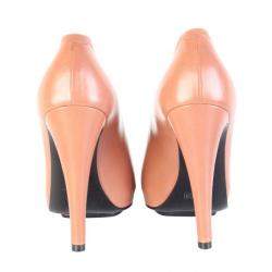 Hermes Pink/Peach Leather Heels Size 37