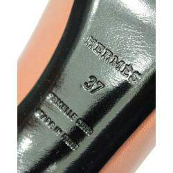 Hermes Pink/Peach Leather Heels Size 37
