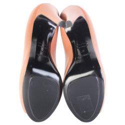 Hermes Pink/Peach Leather Heels Size 37