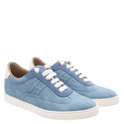 Hermes Blue Light Denim Sneakers Size 37