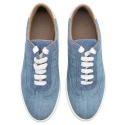 Hermes Blue Light Denim Sneakers Size 37