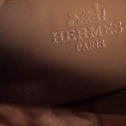 Hermes Brown/Black Leather Cross Strap Pointed Toe Ankle Boots Size 40