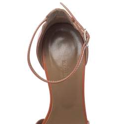 Pre Owned صندل هيرمس بريمير جلد بني كعب روكي مقاس 37.5