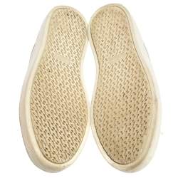 Hermes White Leather Low Top Sneakers Size 36