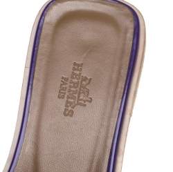 مملوكة مسبقًا صندل هيرمس أوران جلد بنفسجي مقاس 36