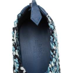 Pre Owned Hermes Multicolor Woven Fabric Oxygene Low Top Sneakers Size 36