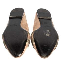 Pre Owned Hermes Beige Suede Roxane Flat Mule Sandals Size 40