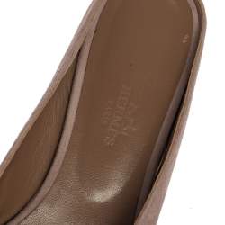 Pre Owned Hermes Pink Suede and Crystal Powder Nice Mule Flats Size 39