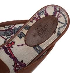 مملوكة مسبقًا حذاء فلات مول هيرمس كيلي جلد بني مقاس 39