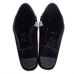 Hermes Black Suede Roxane Mule Sandals Size 37