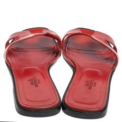 Pre Owned  حذاء فلات هيرمس برايس أوران جلد إبسوم مقاس 38