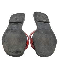 Pre Owned  حذاء فلات هيرمس برايس أوران جلد إبسوم مقاس 38