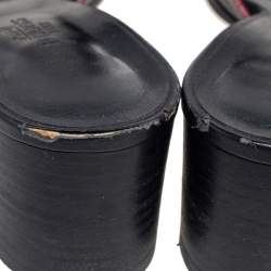 Pre Owned Hermes Black Leather Mona  Side Size 37.5