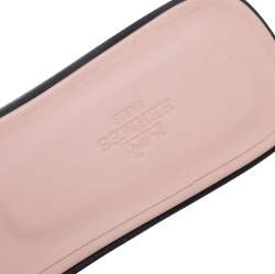 Pre Owned Hermes Beige Suede Embellished Oran Sandals Size 41