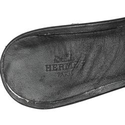 Pre Owned Hermes Multicolor Canvas Oasis Slide Sandals Size 38