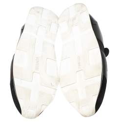 Pre Owned Hermés Black Neoprene, Leather and Suede Low-Top Sneakers Size 40