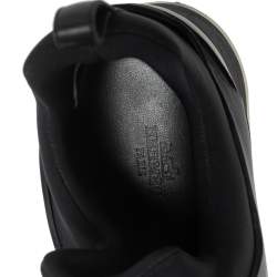 Pre Owned Hermés Black Neoprene, Leather and Suede Low-Top Sneakers Size 40