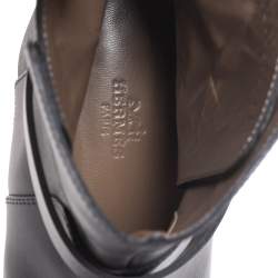 Hermes Black Leather Neo Ankle Boots Size 39 
