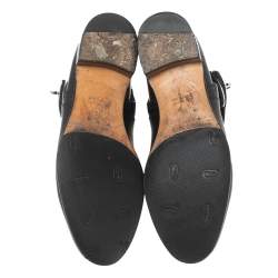 Hermes Black Leather Neo Ankle Boots Size 39 