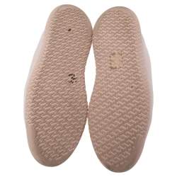 Hermes Light Pink Mesh and Leather Team Sneakers Size 36
