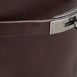Hermes Brown Leather Kelly Knee Length Boots Size 38