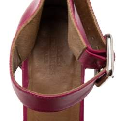 Hermes Black Leather Ilana Espadrille Wedges Sandals Size 37