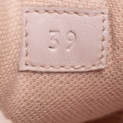 Pre Owned Hermes Light Pink Mesh Team Slip-On Sneakers Size 39