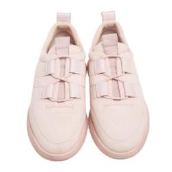Pre Owned Hermes Light Pink Mesh Team Slip-On Sneakers Size 39