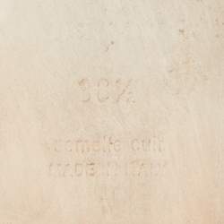 Pre Owned Hermes Brown Leather Aloha Sandals Size 38.5