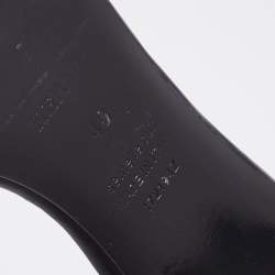 Hermes Black Leather Studded Oasis Block Heel Sandals Size 40