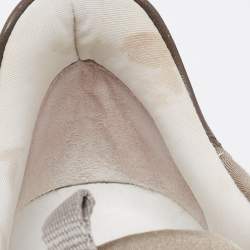 Hermes Tri Color Fabric, Suede and Leather Miles Low-Top Sneakers Size 37