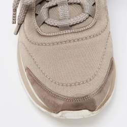 Hermes Tri Color Fabric, Suede and Leather Miles Low-Top Sneakers Size 37