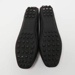 Pre Owned Hermès Black Leather Liberty Ballet Flats Size 37.5