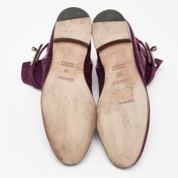 Hermes Purple Suede Neo Ankle Boots Size 38