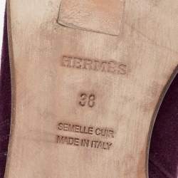 Hermes Purple Suede Neo Ankle Boots Size 38
