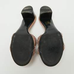 Hermes Beige Suede Embellished Oasis Sandals Size 40.5