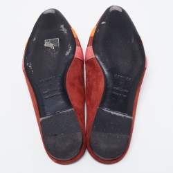 Hermes Multicolor Suede Roxanne Mules Size 37