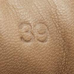 Pre Owned Hermes Black Leather Quicker Sneakers Size 39