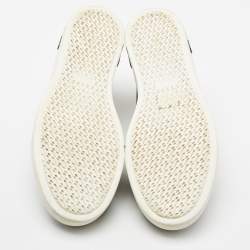 Pre Owned Hermes Black Leather Quicker Sneakers Size 39