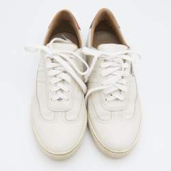 Hermés White Pégase Pop Print Leather Quicker Low Top Sneakers Size 39