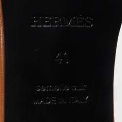 Pre Owned Hermes Tricolor Leather Manege Ankle Strap Sandals Size 41