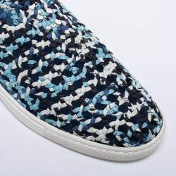 Hermes Multicolor Woven Fabric Oxygene Sneakers Size 36